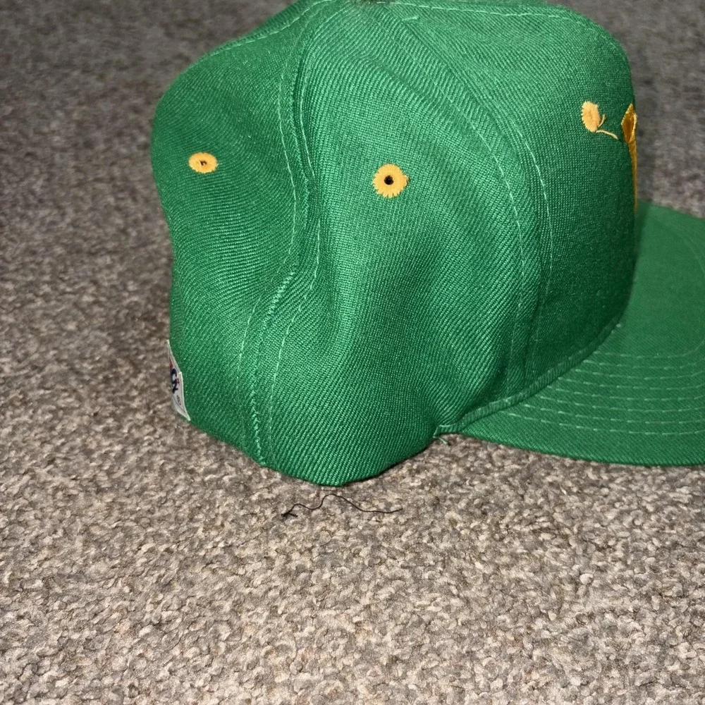 Vintage The Game Hat Cap Snap Back Oregon Ducks UO Mens One Size Green 90s - Picture 3 of 8